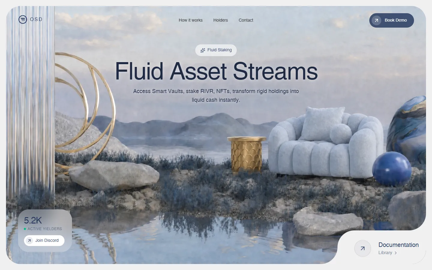 RIVR, defi product website